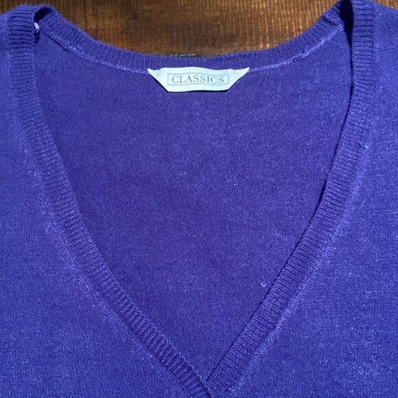 Classics Cardigan size 16 purple new blue - Picture 2 of 6